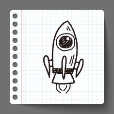 Doodle Spaceship N18