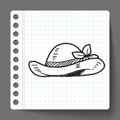 doodle Straw hat N5