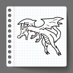 dragon doodle N9