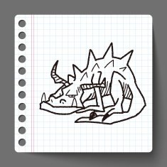 dragon doodle N10