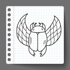 Dung beetles doodle N2