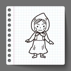 Dutch woman doodle N4