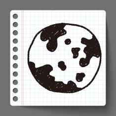 earth doodle drawing N3