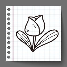 Easter decoration flower doodle N2