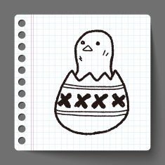 easter egg doodle N68
