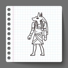 egypt god doodle N8