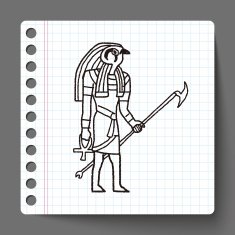 egypt god doodle N9