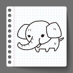 elephant doodle N4