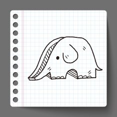 Elephant SLIDE doodle N2