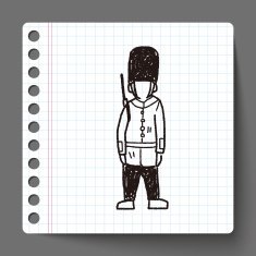 England Soldier doodle N4