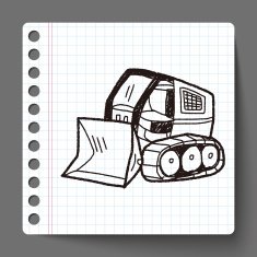 Excavator doodle N4
