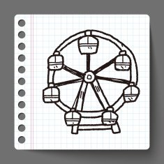 Ferris wheel doodle N6