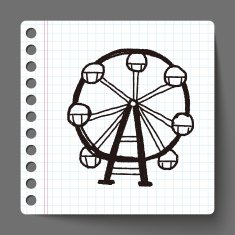 Ferris wheel doodle N7