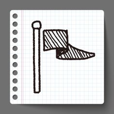 flag doodle drawing N7