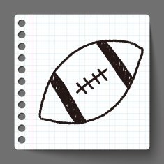 football doodle drawing N4