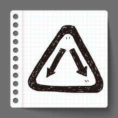 Fork sign doodle N2