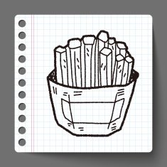 French Fries Doodle N7