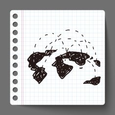 globe social doodle N4