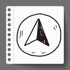 GPS arrow doodle N3