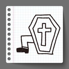 grave doodle drawing N9