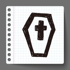 grave doodle drawing N11