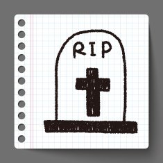 grave doodle drawing N12