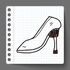 High-heeled shoes doodle N4
