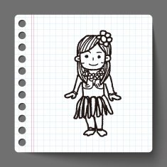 hawaii dancer doodle N2