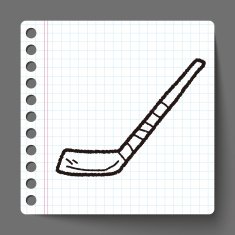 Hockey stick doodle N2