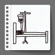 hospital bed doodle N3