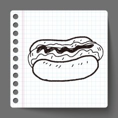 hot dog doodle N4