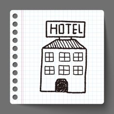 hotel doodle drawing N5