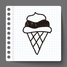 ice cream doodle drawing N9