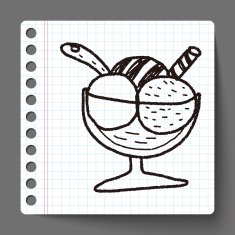 ice cream doodle drawing N12