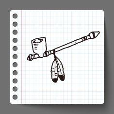 Indians Pipe smoke doodle N2