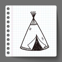 Indians tent doodle N2