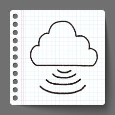 internet cloud doodle drawing N20