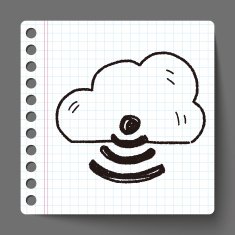 internet cloud doodle drawing N24