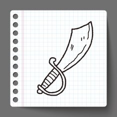 knife doodle N16