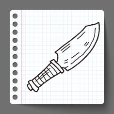 knife doodle N18