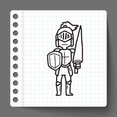 knight doodle N4