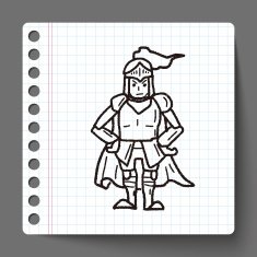 knight doodle N13