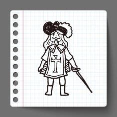 knight doodle N15