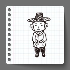Korea man doodle N2