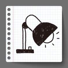 lamp doodle drawing N9