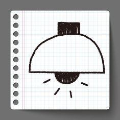 lamp doodle drawing N10
