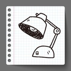 lamp doodle drawing N11