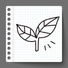 Leaf doodle drawing N3 free image download
