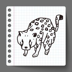 leopard doodle N2