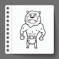 lion monster doodle N3